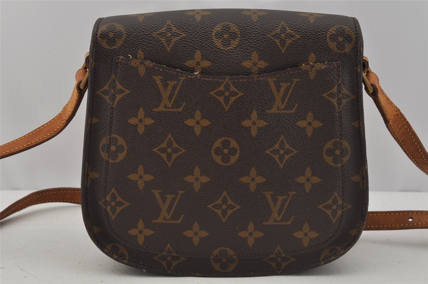 Authentic Louis Vuitton Monogram Saint Cloud MM M51243 Shoulder Cross Bag 0989J