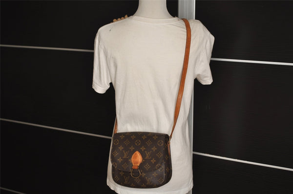 Authentic Louis Vuitton Monogram Saint Cloud MM M51243 Shoulder Cross Bag 0989J