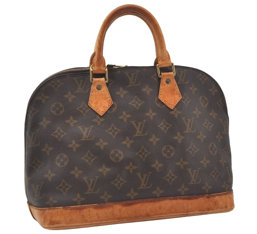 Authentic Louis Vuitton Monogram Alma Hand Bag Purse M51130 LV 0990J