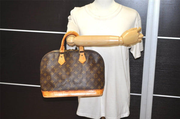 Authentic Louis Vuitton Monogram Alma Hand Bag Purse M51130 LV 0990J