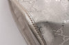 Authentic GUCCI GG Imprime Joy Shoulder Bag GG PVC Leather 203494 Silver 0992J