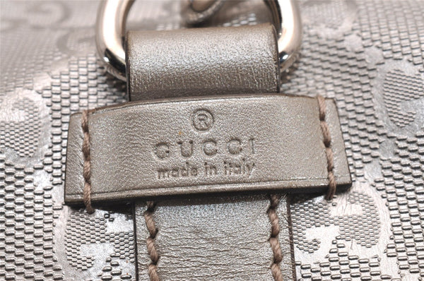 Authentic GUCCI GG Imprime Joy Shoulder Bag GG PVC Leather 203494 Silver 0992J