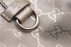 Authentic GUCCI GG Imprime Joy Shoulder Bag GG PVC Leather 203494 Silver 0992J