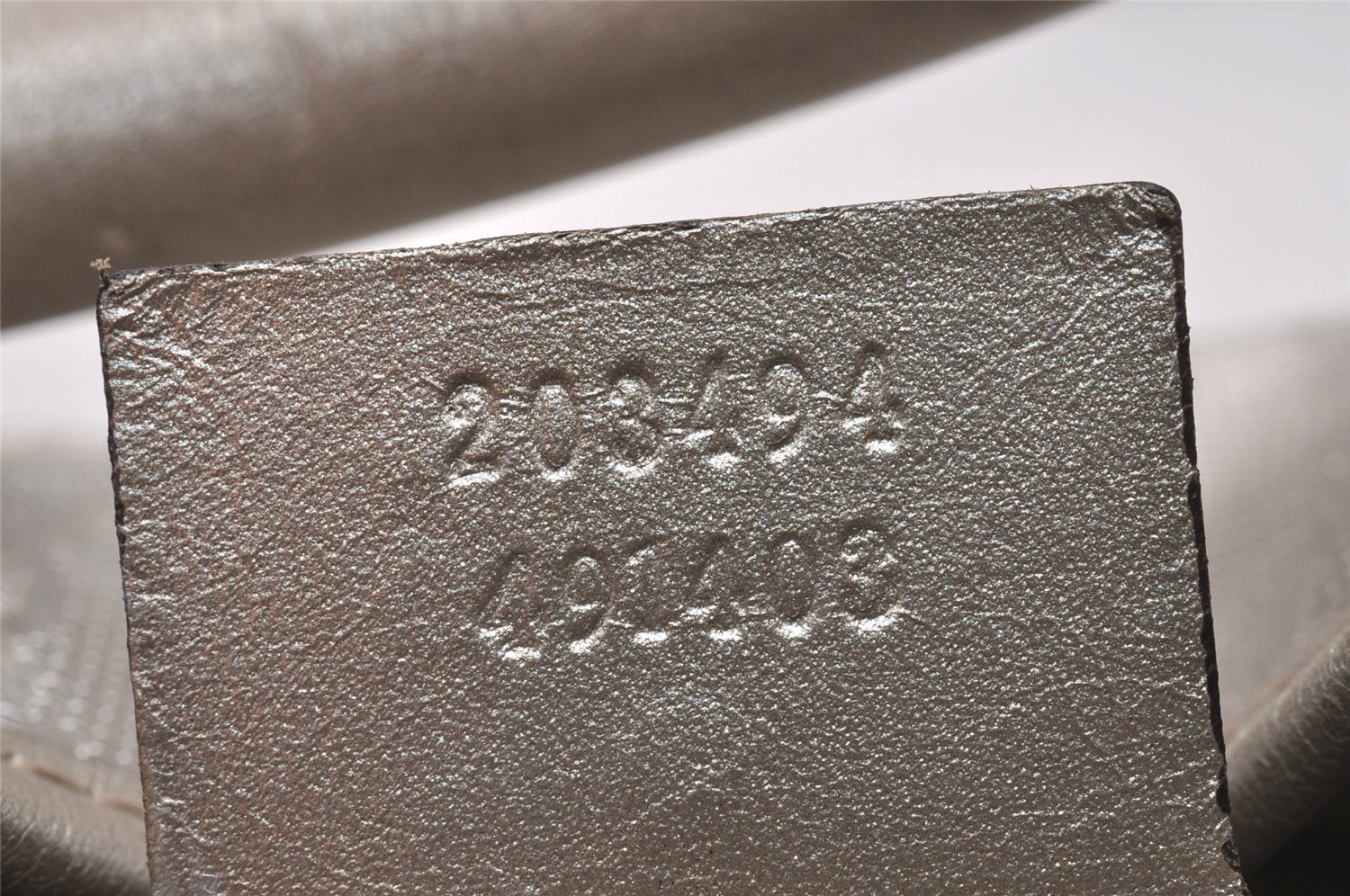 Authentic GUCCI GG Imprime Joy Shoulder Bag GG PVC Leather 203494 Silver 0992J