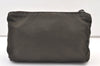 Authentic PRADA Vintage Nylon Leather Pouch Purse Khaki Green 0992K