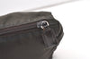 Authentic PRADA Vintage Nylon Leather Pouch Purse Khaki Green 0992K