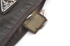Authentic PRADA Vintage Nylon Leather Pouch Purse Khaki Green 0992K