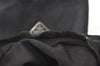 Authentic PRADA Nylon Leather Drawstring Hand Bag Purse Black 0993K