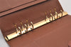 Authentic Louis Vuitton Epi Agenda GM Notebook Cover Brown R20213 LV 0994I