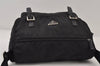 Authentic PRADA Nylon Tessuto Leather Shoulder Cross Body Bag Purse Black 0994J