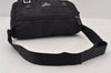 Authentic PRADA Nylon Tessuto Leather Shoulder Cross Body Bag Purse Black 0994J