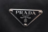 Authentic PRADA Nylon Tessuto Leather Shoulder Cross Body Bag Purse Black 0994J