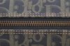 Authentic Christian Dior Trotter Hand Boston Bag PVC Leather Navy Blue 0995I
