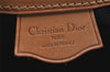 Authentic Christian Dior Trotter Hand Boston Bag PVC Leather Navy Blue 0995I