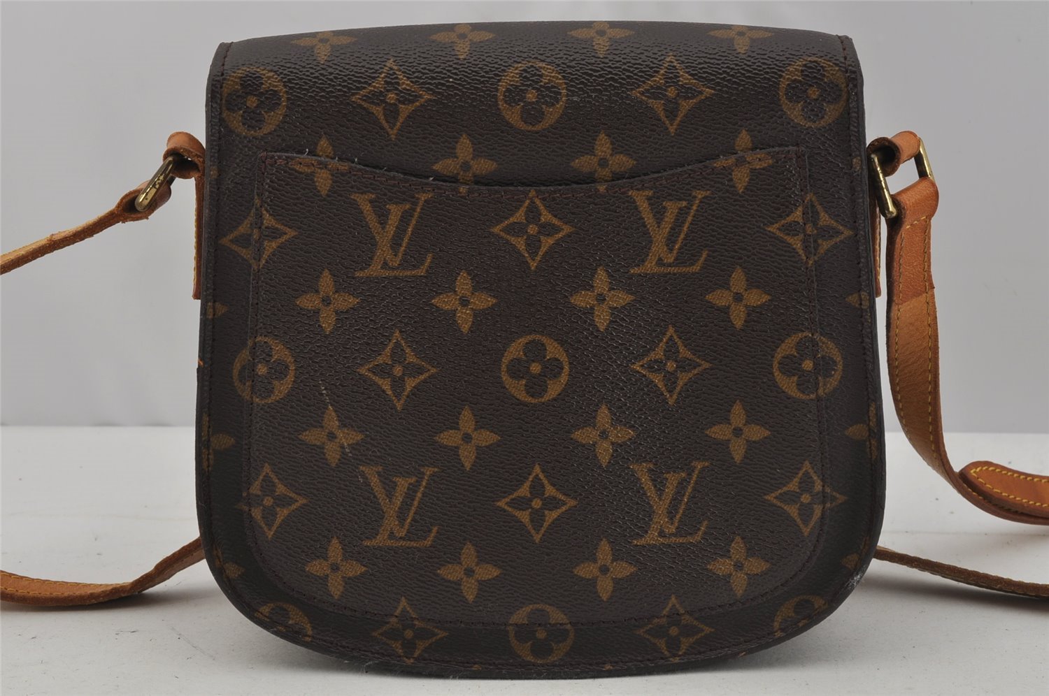 Authentic Louis Vuitton Monogram Saint Cloud MM M51243 Shoulder Cross Bag 0995J