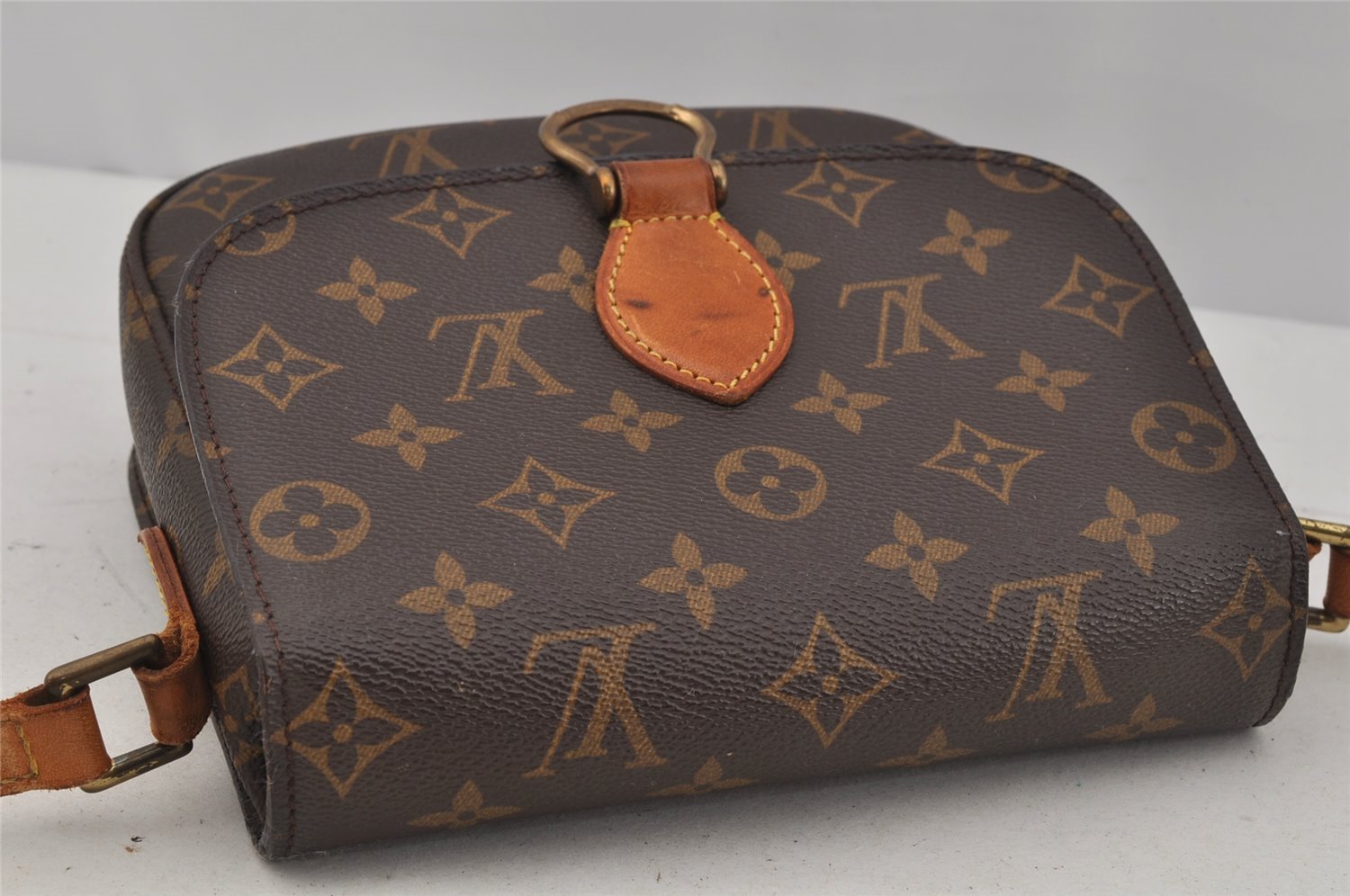 Authentic Louis Vuitton Monogram Saint Cloud MM M51243 Shoulder Cross Bag 0995J