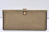 Authentic Christian Dior Clutch Hand Bag Purse Nylon Leather Beige CD 0995K