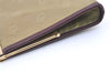 Authentic Christian Dior Clutch Hand Bag Purse Nylon Leather Beige CD 0995K