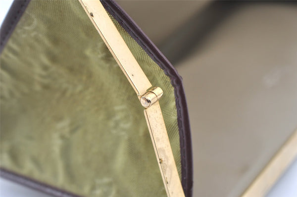 Authentic Christian Dior Clutch Hand Bag Purse Nylon Leather Beige CD 0995K