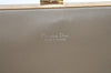 Authentic Christian Dior Clutch Hand Bag Purse Nylon Leather Beige CD 0995K