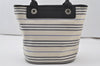 Authentic BURBERRY Vintage Shoulder Tote Bag Purse Canvas Leather White 0996J