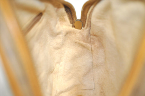 Authentic GUCCI Micro GG PVC Leather Shoulder Cross Body Bag Brown 0997I