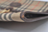 Authentic Burberrys Nova Check Documents Case Patter Canvas Leather Beige 0997J