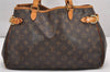 Authentic Louis Vuitton Monogram Batignolles Horizontal Tote Bag M51154 LV 0998J