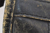 Authentic Christian Dior Trotter Hand Boston Bag Canvas Leather Black 0998K