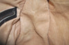 Authentic Christian Dior Trotter Hand Boston Bag Canvas Leather Black 0998K