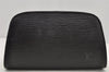 Authentic Louis Vuitton Epi Dauphine Cosmetic Pouch Black M48442 LV 0999I