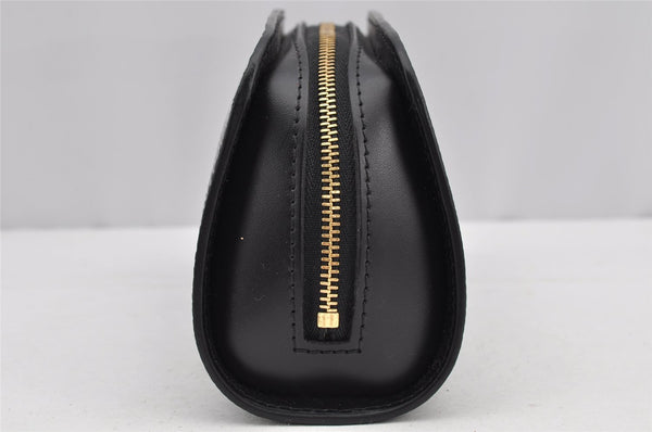 Authentic Louis Vuitton Epi Dauphine Cosmetic Pouch Black M48442 LV 0999I