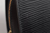Authentic Louis Vuitton Epi Dauphine Cosmetic Pouch Black M48442 LV 0999I