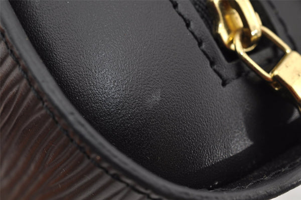 Authentic Louis Vuitton Epi Dauphine Cosmetic Pouch Black M48442 LV 0999I