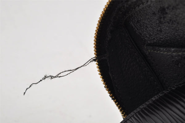 Authentic Louis Vuitton Epi Dauphine Cosmetic Pouch Black M48442 LV 0999I