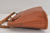 Authentic GUCCI Bamboo 2Way Shoulder Hand Bag Purse Leather Brown Junk 0999J