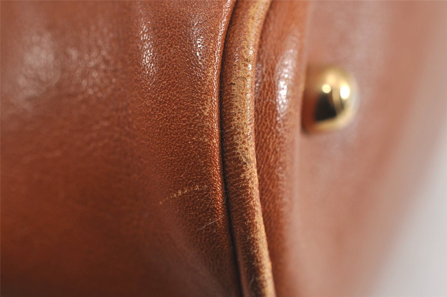 Authentic GUCCI Bamboo 2Way Shoulder Hand Bag Purse Leather Brown Junk 0999J