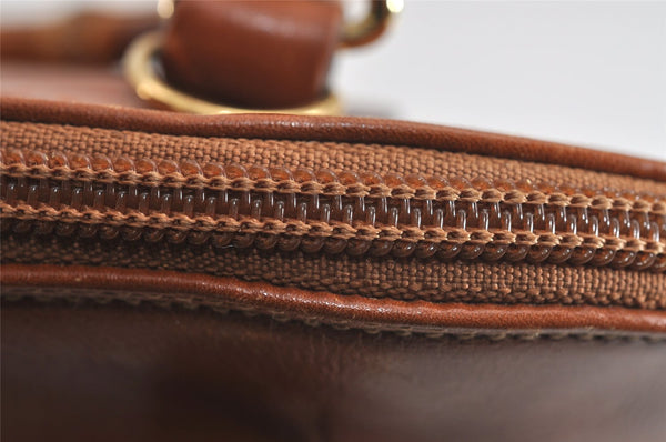 Authentic GUCCI Bamboo 2Way Shoulder Hand Bag Purse Leather Brown Junk 0999J