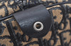 Authentic Christian Dior Trotter Hand Boston Bag Purse Canvas Leather Blue 1000K