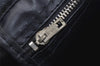Authentic Christian Dior Trotter Hand Boston Bag Purse Canvas Leather Blue 1000K