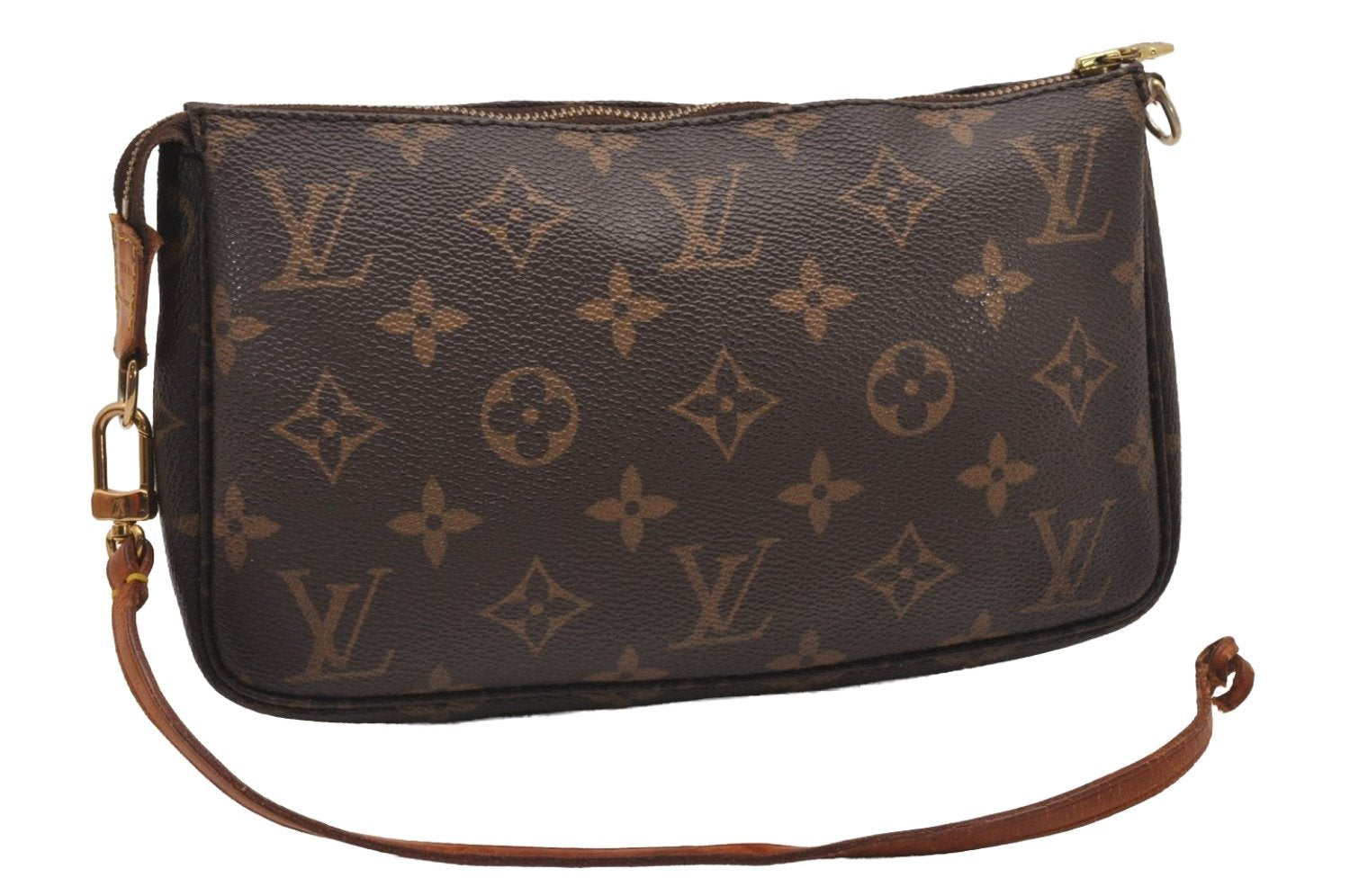 Authentic Louis Vuitton Monogram Pochette Accessoires Pouch M51980 LV Junk 1002J