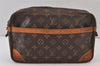 Authentic Louis Vuitton Monogram Compiegne 28 Clutch Hand Bag M51845 LV 1002K