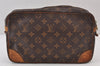 Authentic Louis Vuitton Monogram Compiegne 28 Clutch Hand Bag M51845 LV 1002K