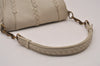 Authentic BOTTEGA VENETA Intrecciato Leather Shoulder Bag Purse White 1003J