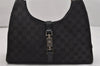Authentic GUCCI Jackie Shoulder Hand Bag GG Canvas Leather 0021067 Black 1003K