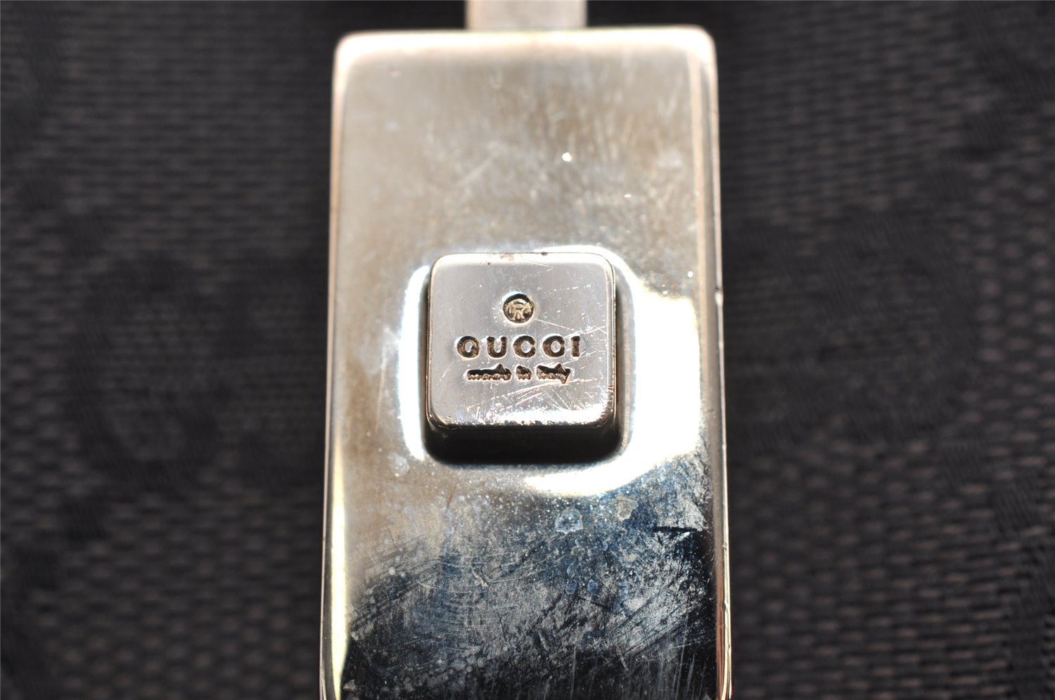 Authentic GUCCI Jackie Shoulder Hand Bag GG Canvas Leather 0021067 Black 1003K