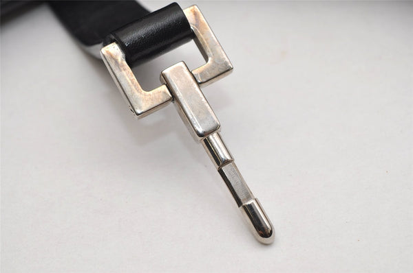 Authentic GUCCI Jackie Shoulder Hand Bag GG Canvas Leather 0021067 Black 1003K