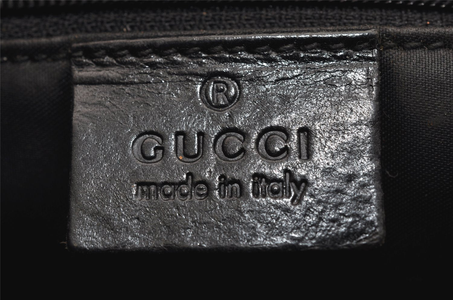 Authentic GUCCI Jackie Shoulder Hand Bag GG Canvas Leather 0021067 Black 1003K