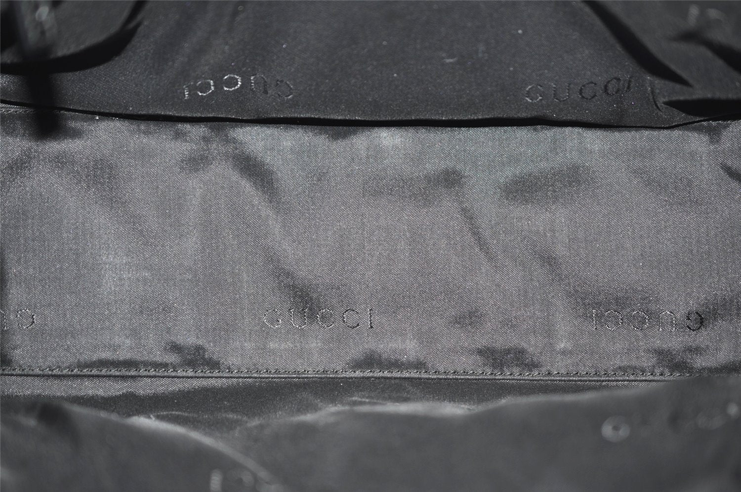 Authentic GUCCI Jackie Shoulder Hand Bag GG Canvas Leather 0021067 Black 1003K