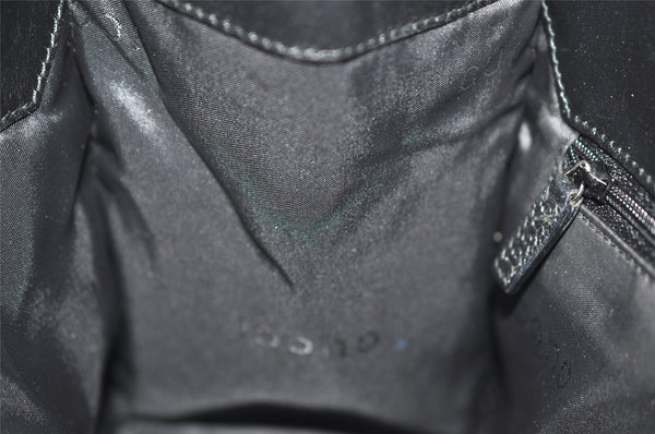 Authentic GUCCI Jackie Shoulder Hand Bag GG Canvas Leather 0021067 Black 1003K